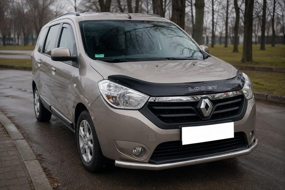 Dacia Lodgy 2012-2022 Protezione Anteriore ST008 (Acciaio Inox) Foto 2