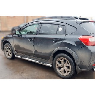Barre Laterali BB002 (2 pz, Acciaio Inox) Subaru XV 2011-2017 foto 3