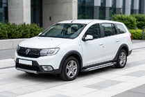 Dacia Logan MCV 2013-2020 Pedane Laterali Rainbow (2 pz, Alluminio) foto 1