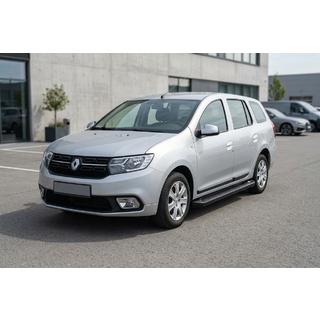 Pedane Laterali Allmond Black (2 pz, Alluminio) Renault Logan MCV 2013-2022 foto 1
