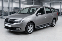 Renault Logan MCV 2013-2022 Pedane Laterali Sunrise (2 pz, Alluminio) foto 1