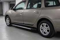 Renault Logan MCV 2013-2022 Pedane Laterali Duru (2 pz, Alluminio) foto 1