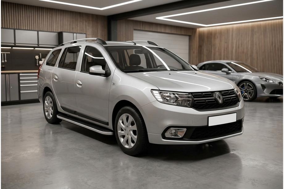 Renault Logan MCV 2013-2022 Pedane Laterali Tayga Grey (2 pz, Alluminio) Image