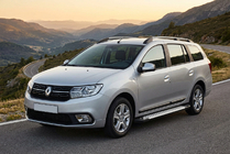 Renault Logan MCV 2013-2022 Pedane laterali Allmond Grey (2 pz, alluminio) foto 1