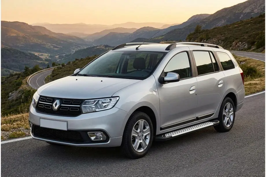 Renault Logan MCV 2013-2022 Pedane laterali Allmond Grey (2 pz, alluminio) Image