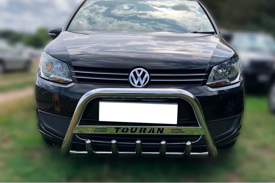 Volkswagen Touran 2010-2015 Parabulloni Anteriore (Acciaio Inox) Image