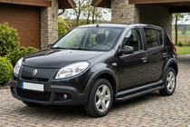 Renault Sandero 2007-2013 Pedane Laterali Allmond Black (2 pz, Alluminio) foto 1