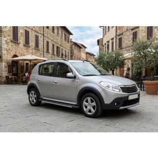 Pedane Laterali Duru (2 pz, Alluminio) Renault Sandero 2007-2013 foto 1