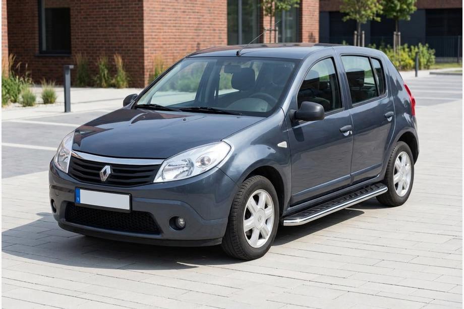 Renault Sandero 2007-2013 Pedane Laterali Maydos V1 (2 pz, Alluminio e Acciaio Inox) Image