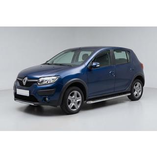 Pedane Laterali Maydos V1 (2 pz, Alluminio e Acciaio Inox) Renault Sandero 2013-2022 foto 1
