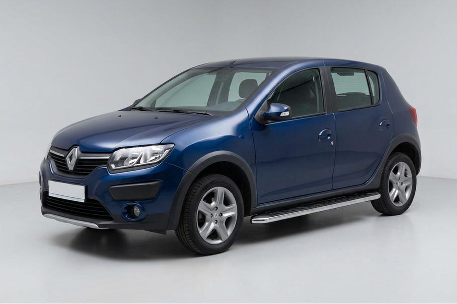 Renault Sandero 2013-2022 Pedane Laterali Maydos V1 (2 pz, Alluminio e Acciaio Inox) Image