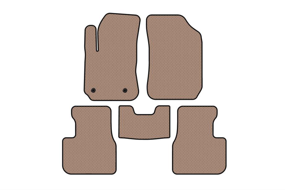 Citroen Cactus 2014-2020 Tappetini in Gomma Carsuit (Beige) Foto 1