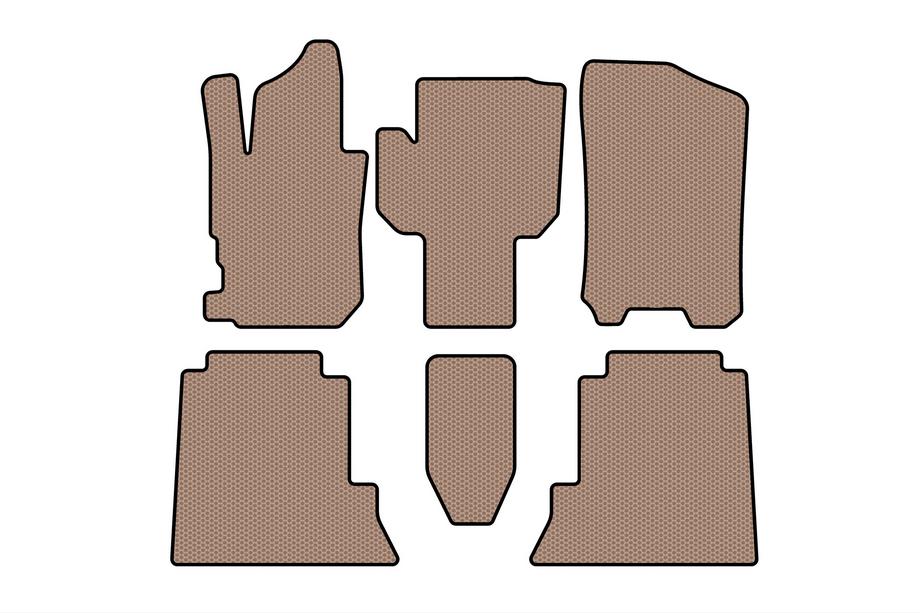 Honda FR-V 2004-2009 Tappetini in Gomma Carsuit (Beige) Foto 1