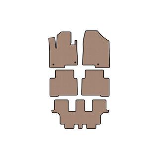 Tappetini in gomma Carsuit (3 file, per Grand, beige) Hyundai Santa Fe 4 2018-2023 foto 1