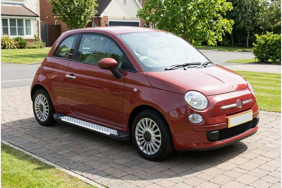 Fiat 500/500L 2013-2022 Pedane laterali Allmond Grey (2 pz, alluminio) Image