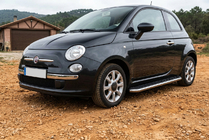 Fiat 500/500L 2013-2022 Pedane Laterali Maydos V1 (2 pz, Alluminio e Acciaio Inox) foto 1