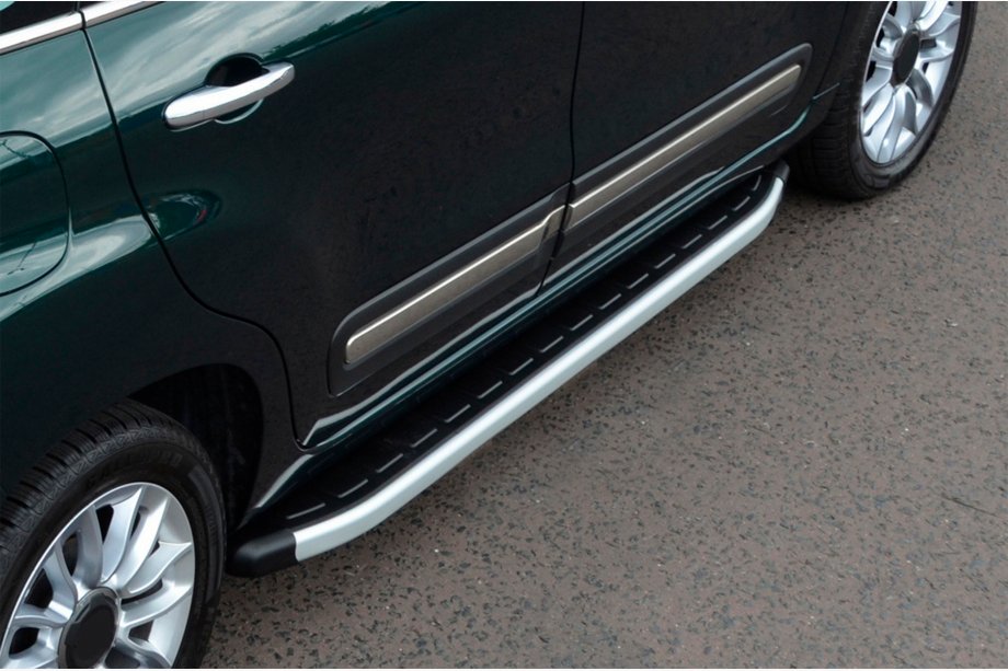 Fiat 500/500L 2013-2022 Pedane Laterali Fullmond (2 pz, Alluminio) Image