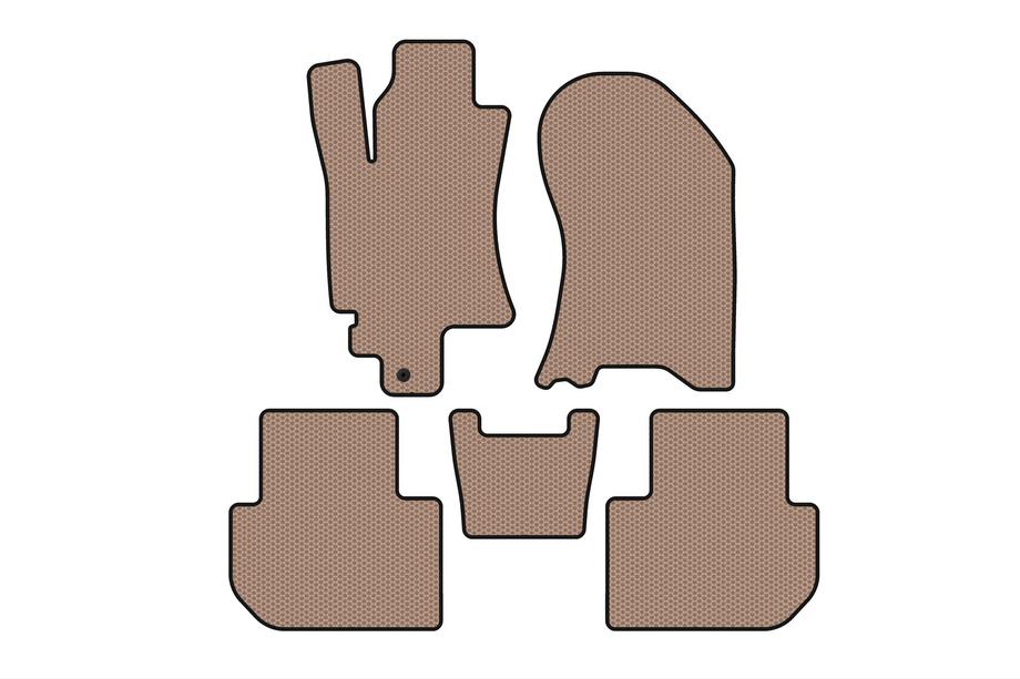 Subaru Tribeca 2005-2014 Tappetini in Gomma Carsuit (Beige) Foto 1
