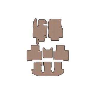 Tappetini in gomma Carsuit (3 file, 7 posti, beige) foto 1