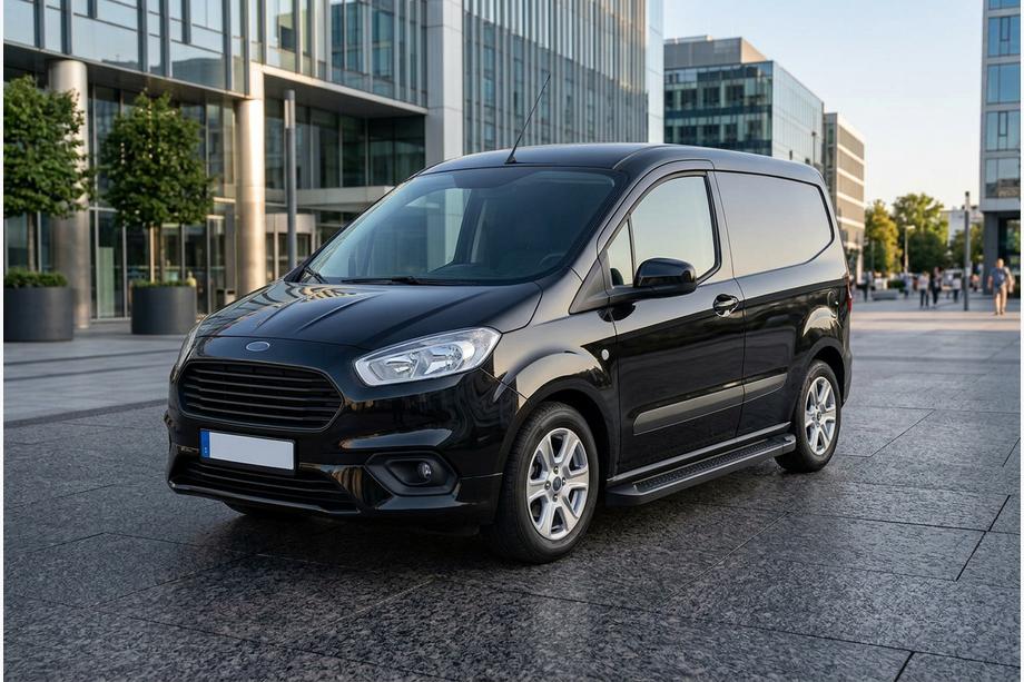 Ford Courier 2014-2023 Pedane Laterali Allmond Black (2 pz, Alluminio) Image