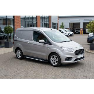 Pedane Laterali Sunrise (2 pz, Alluminio) Ford Courier 2014-2023 foto 1