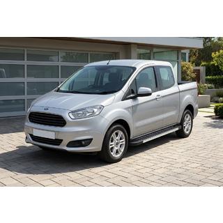 Pedane Laterali RedLine V1 (2 pz, Alluminio) Ford Courier 2014-2023 foto 1