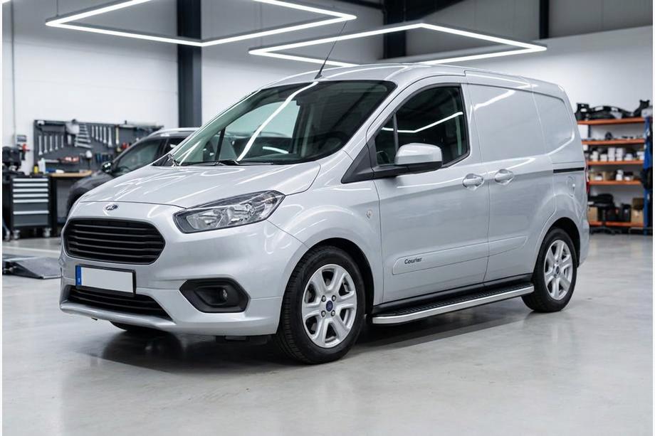 Ford Courier 2014-2023 Pedane Laterali Tayga Grey (2 pz, Alluminio) Image