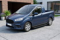 Ford Courier 2014-2023 Pedane Laterali RedLine Black (2 pz, Alluminio) foto 1