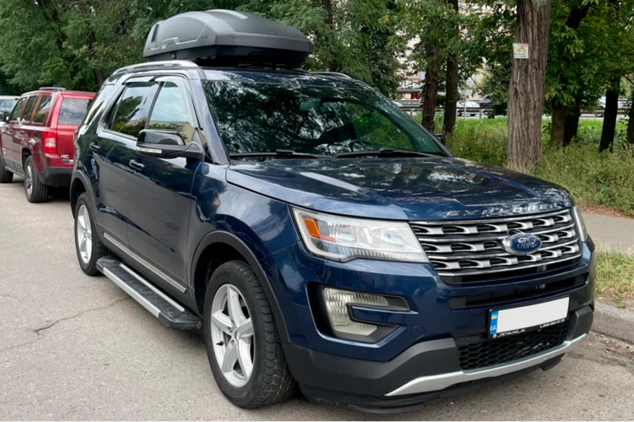 Ford Explorer 2011-2019 Pedane Laterali RedLine V1 (2 pz, Alluminio) Image