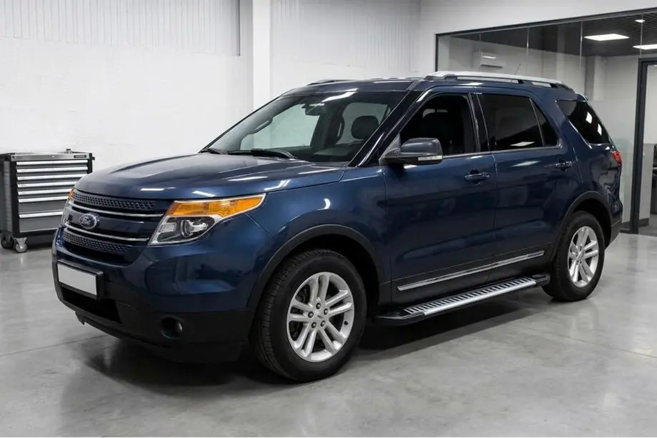 Ford Explorer 2011-2019 Pedane Laterali Line (2 pz, Alluminio) Image