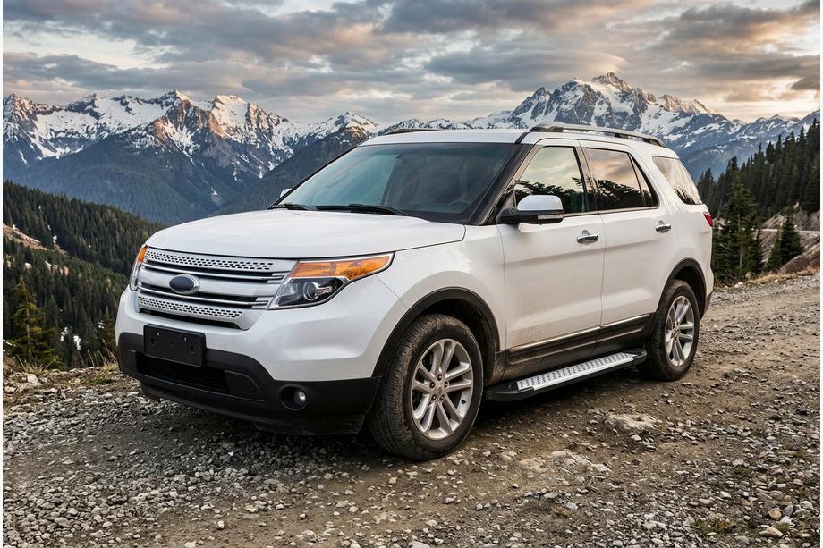 Ford Explorer 2011-2019 Pedane Laterali Allmond Grey (2 pz, Alluminio) Image