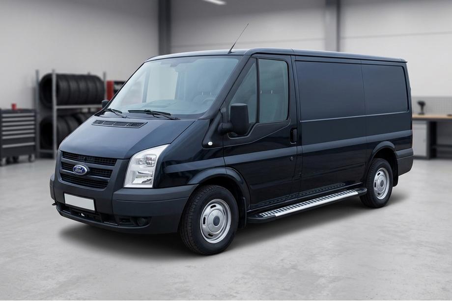 Ford Transit 2000–2014 Pedane Laterali Line (2 pz, Alluminio) Image