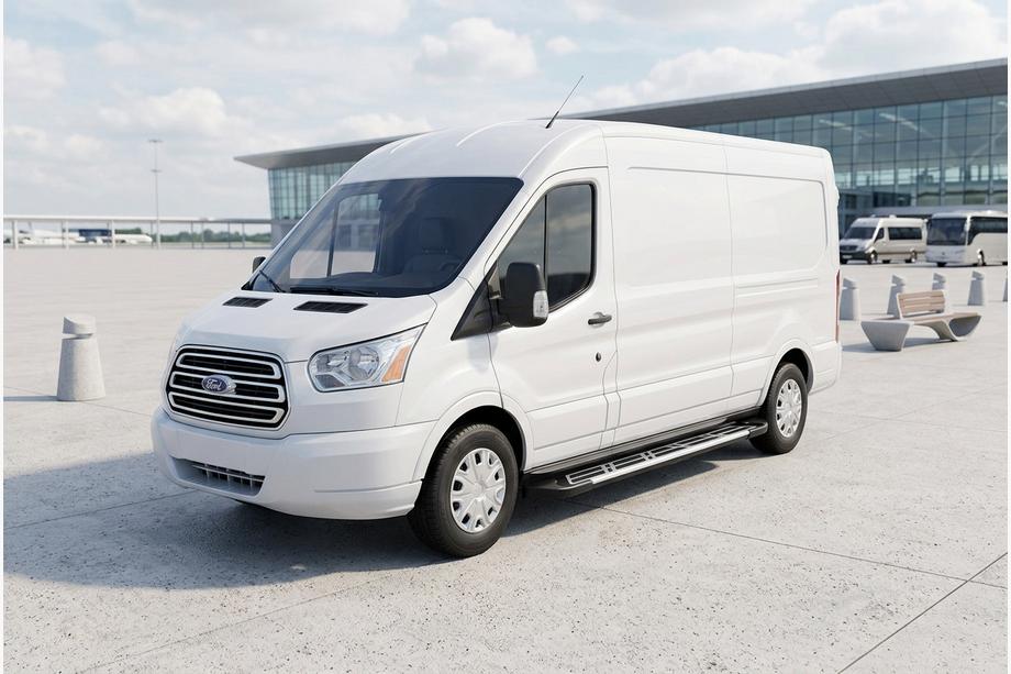 Ford Transit 2014- Pedane Laterali Sunrise (2 pz, Alluminio) Image