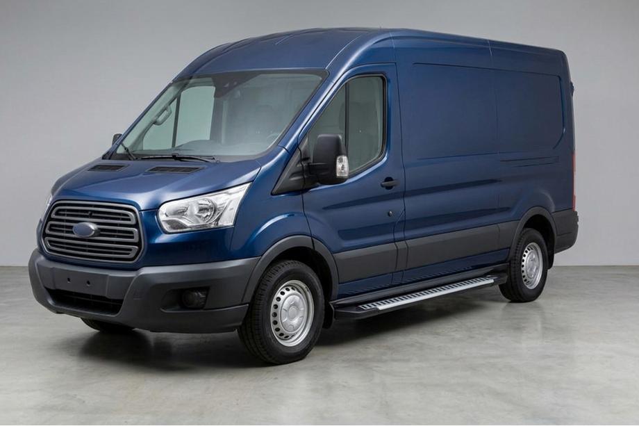 Ford Transit 2014- Pedane Laterali Line (2 pz, Alluminio) Image