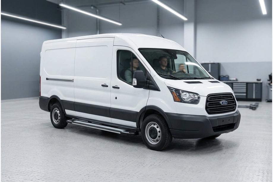Ford Transit 2014- Pedane Laterali Rainbow (2 pz, Alluminio) Image