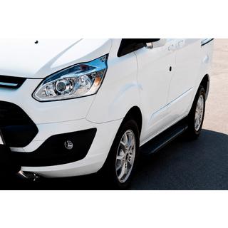Pedane Laterali Allmond Black (2 pz, Alluminio) Ford Custom 2013-2022 foto 1