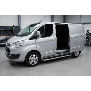 Pedane Laterali Tayga Grey (2 pz, Alluminio) Ford Custom 2013-2022 foto 1