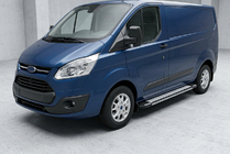 Ford Custom 2013-2022 Pedane Laterali Rainbow (2 pz, Alluminio) foto 1