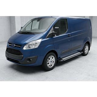 Pedane Laterali Rainbow (2 pz, Alluminio) Ford Custom 2013-2022 foto 1