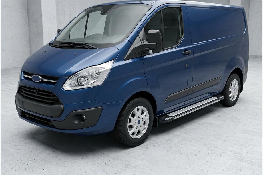 Ford Custom 2013-2022 Pedane Laterali Rainbow (2 pz, Alluminio) Image