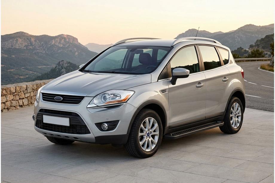 Ford Kuga 2008-2013 Pedane Laterali Allmond Black (2 pz, Alluminio) Image