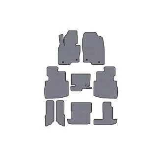 Tappetini in Gomma Carsuit (3 File, 7 Posti, Grigio) Mazda CX-9 2017- foto 1