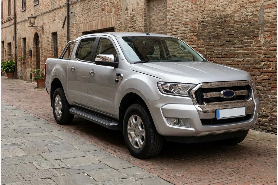 Ford Ranger 2011–2022 Pedane Laterali Allmond Black (2 pz, Alluminio) Image