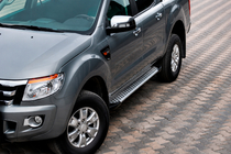 Ford Ranger 2011–2022 Pedane Laterali Allmond Grey (2 pz, Alluminio) foto 1