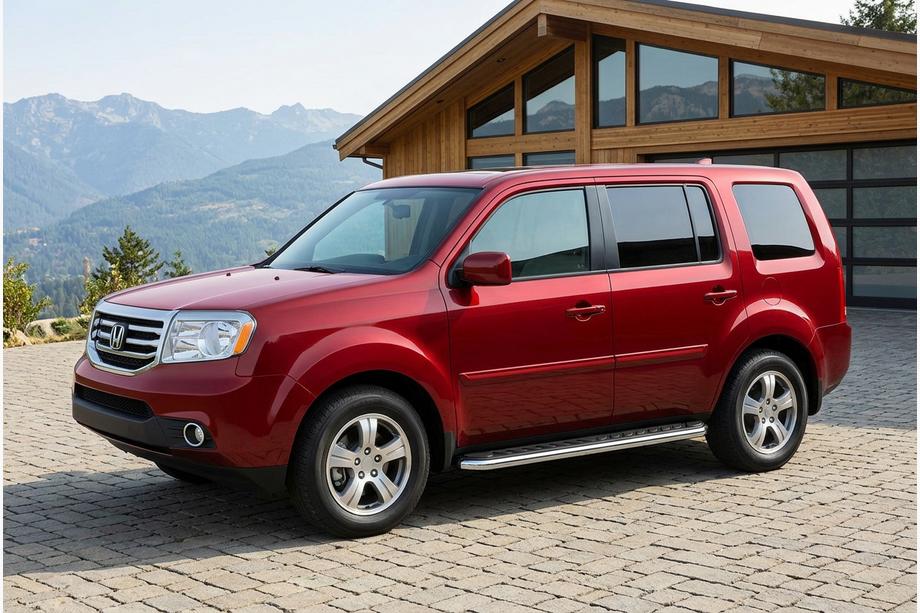 Honda Pilot 2008-2015 Pedane Laterali Maydos V1 (2 pz, Alluminio e Acciaio Inox) Image