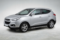 Hyundai IX-35 2010-2015 Pedane Laterali Maydos V1 (2 pz, Alluminio e Acciaio Inox) foto 1