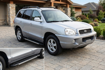 Hyundai Santa Fe 1 2000-2006 Pedane Laterali RedLine V1 (2 pz, Alluminio) foto 1