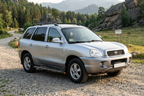 Hyundai Santa Fe 1 2000-2006 Pedane Laterali Bosphorus Black (2 pz, Alluminio) foto 1