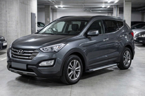 Hyundai Santa Fe 3 2012-2018 Pedane Laterali Line (2 pz, Alluminio) foto 1
