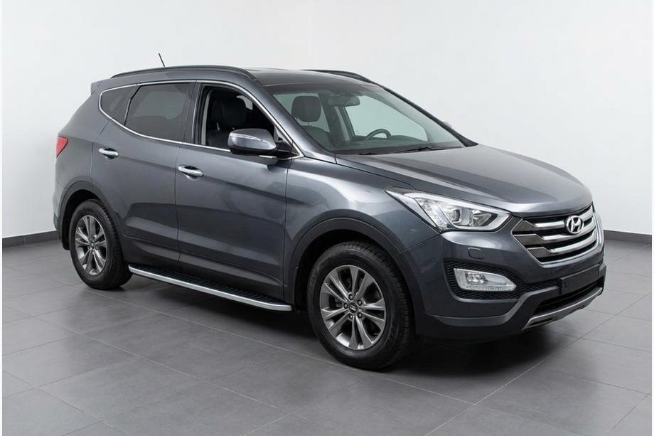 Hyundai Santa Fe 3 2012-2018 Pedane Laterali Tayga Grey (2 pz, Alluminio) Image